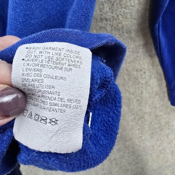 Under Armour Youth YXL Blue ColdGear Hoodie Sweatshirt - Picture 5 of 7